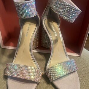 Gianni Bini Women's Glitter Sandals - Silver